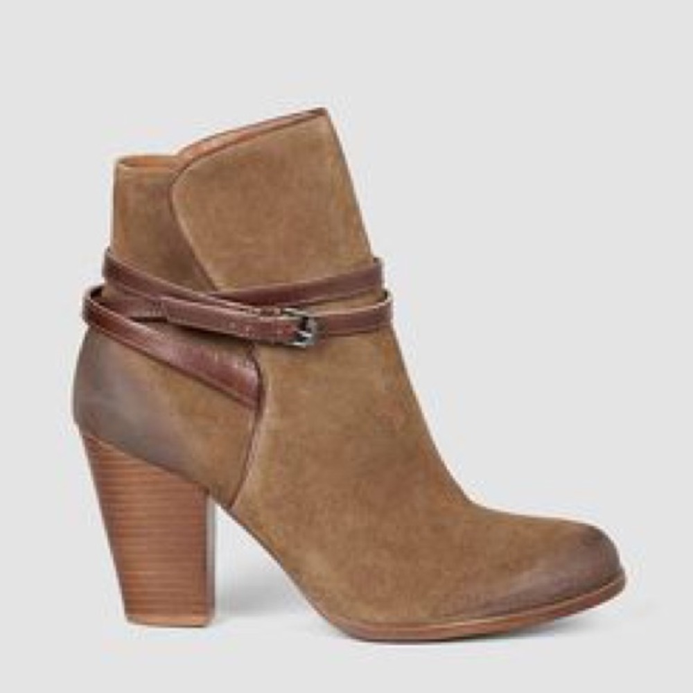 ALLSAINTS Victoria Heel Booties in Tobacco NEW - Picture 4 of 15